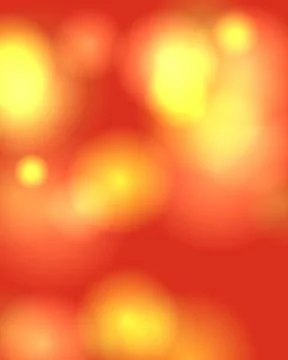 Abstract Red and Orange Bokeh Background with Warm Glowing Light Spheres Stock Illustration
