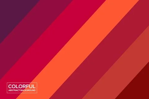 Abstract red and orange diagonal stripes background. Vector illustration Stock Illustration