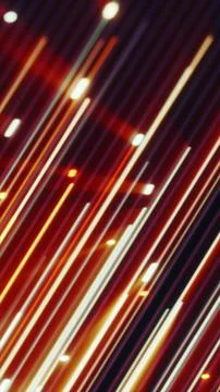 Abstract red and orange diagonal light streaks creating a sense of speed, m.. 库存插图
