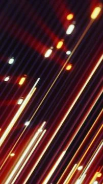 Abstract red and orange diagonal light streaks creating a sense of speed, m.. 库存插图