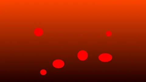 Abstract Red and Orange Gradient Background with Glowing Blobs Stock Footage 340341341