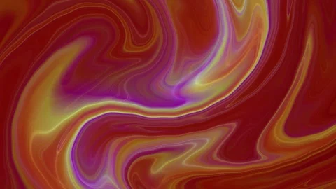Abstract Red and Orange Neon Fluid 15s Seamless Loop Animation Video stock 341524520