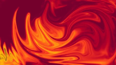 Abstract Red and Orange Paint Diffusion Psychedelic Slow Movement Background 4K Stock-Footage 124142202