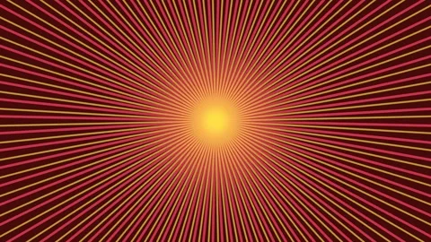Abstract red and orange sunburst radial background pattern Stock Footage 343631279