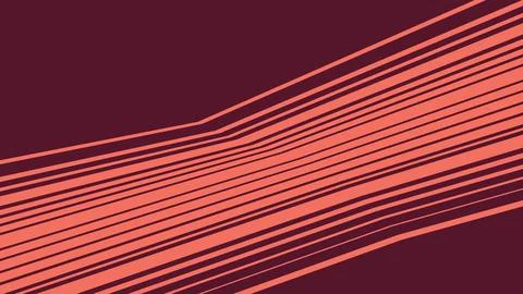 Abstract red and orange wavy lines pattern background Illustrazione stock