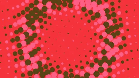 Abstract red and pink halftone dot pattern background 스톡 일러스트