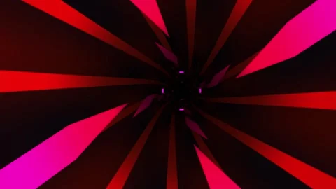 Abstract Red and Pink Light Streaks Tunnel Effect. Stock Footage 334509954