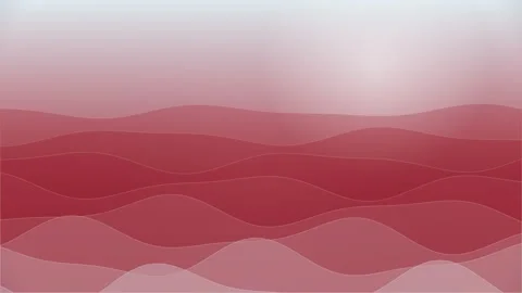 Abstract Red and Pink Stylized Ocean Waves 4K Motion Background Animation Stock Footage 335495941