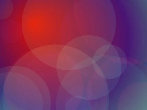 Abstract Red and Purple Gradient Background with Overlapping Translucent Ci.. Stock Illustration