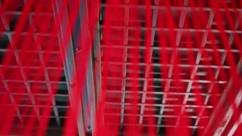 Abstract Red and Silver Geometric Patterns and Textures Stock Footage 267613400