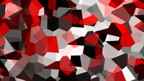 Abstract red and white background with geometric shapes animation. Vídeo Stock 264923051