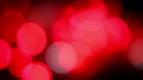 Abstract red and white bokeh lights on black background Stock Footage 333836298