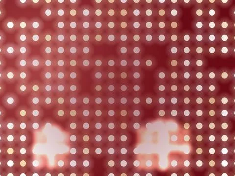 Abstract Red and White Dot Pattern Stock Illustration