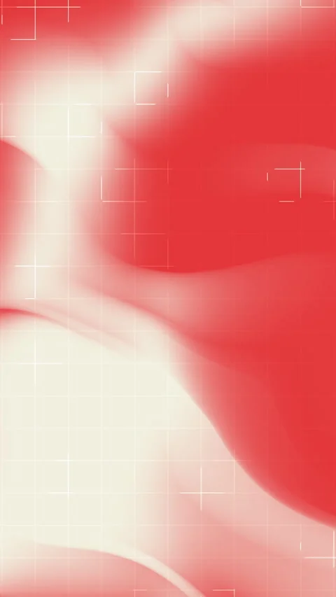 Abstract Red and White Fluid Art with Grid Pattern Highlights Stock Footage 311325302