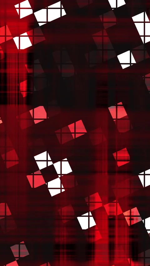 Abstract red and white geometric pattern with digital glitch effect Video stock 339708509