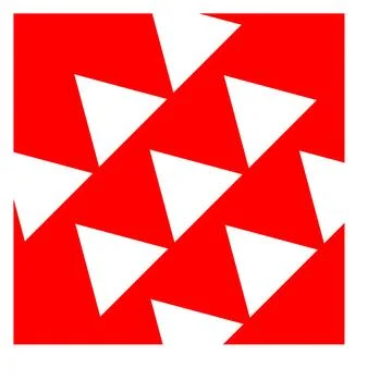 Abstract Red and White Geometric Triangle Pattern Background Stock Illustration