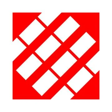 Abstract Red and White Geometric Pattern, Modern Design Stock Illustration