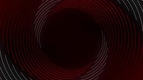 Abstract red and white glowing twirl circle rotating background animation. Stock Footage 287305936
