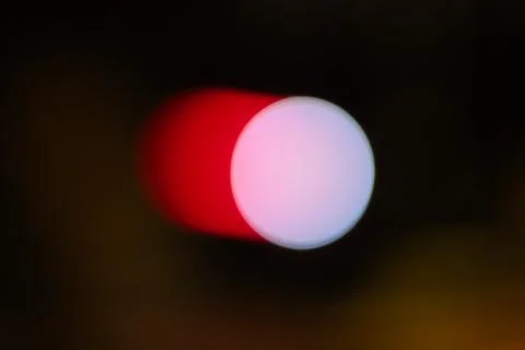 Abstract Red and White Light Bokeh Effect on Dark Background for Festive Mood Stock Photos