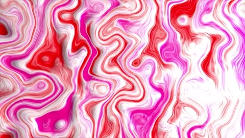 Abstract red and white liquid surface flow background. abstract glowing liq.. 스톡 동영상 296623993