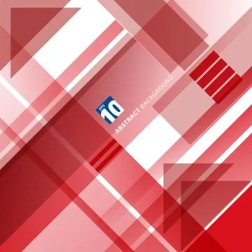 Abstract red and white technology geometric shape corporate design background Illustrazione stock