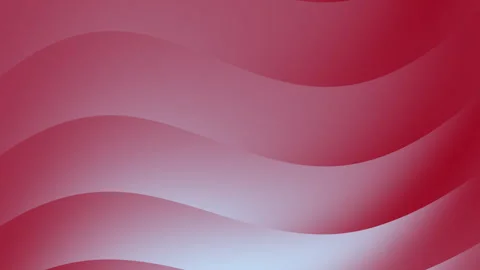 Abstract red and white waves flowing seamless background for digital design Stock Footage 315394291