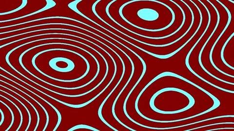 Abstract red and white wavy line background seamless pattern design Stock Footage 340378770