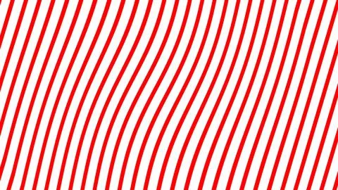 Abstract Red and White Wavy Lines Pattern Background Stock Illustration