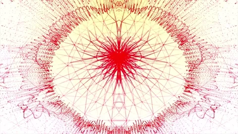 Abstract Red and Yellow Design Stock Footage 289131176