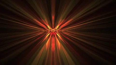 Abstract Red and Yellow Light Streaks Exploding from Center. Stock Footage 333919614