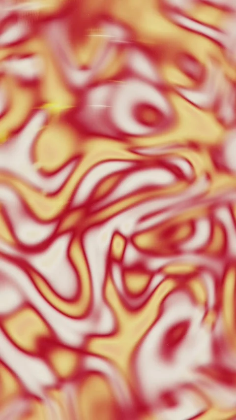 Abstract Red and Yellow Liquid Flow - Vertical Motion Background Видео 340409974