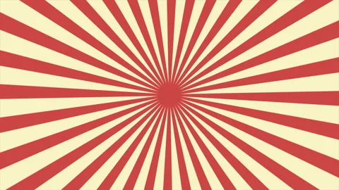 Abstract Red and Yellow Sunburst Rotating Motion Graphic Background 库存影片 204740377