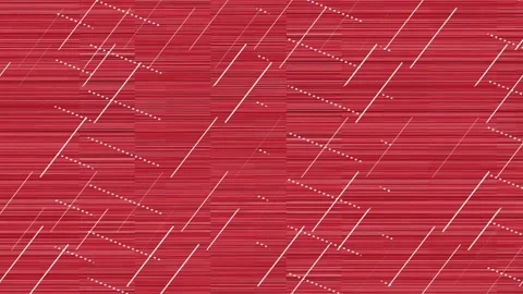Abstract Red animated Background with Diagonal White Lines and Dotted Patte.. Stock Footage 321454820