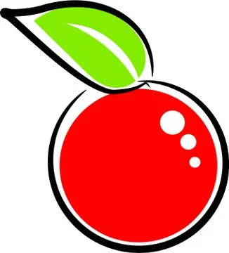 Abstract red apple vector illustration Stock Illustration