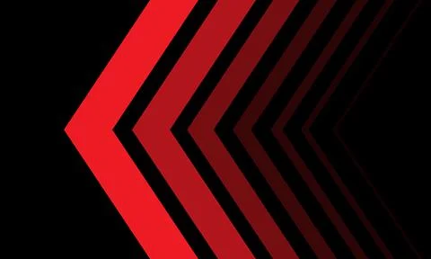 Abstract red arrow direction on black design modern luxury futuristic technol Stock Illustration
