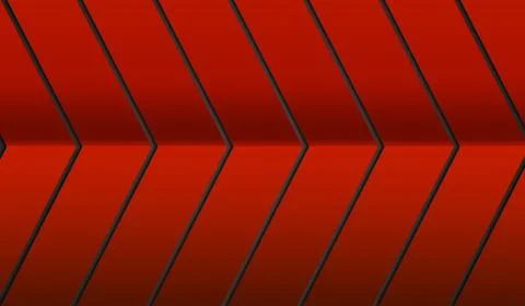 Abstract red arrows 3d rendering concept. Illustrazione stock