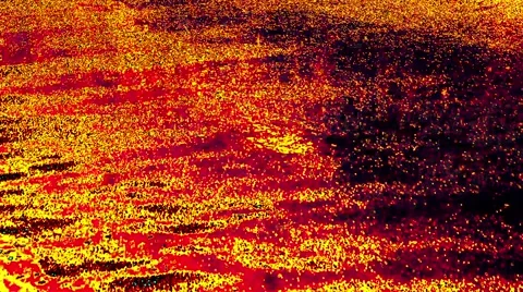 Abstract red asphalt in the rain background Stock Footage 66112208