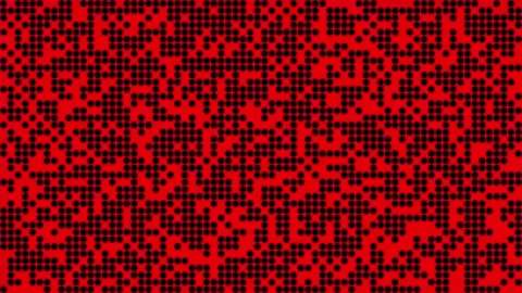 Abstract red background with black dots pattern 動画素材 345743837