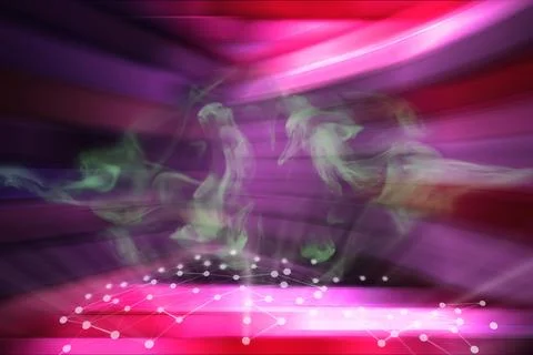 Abstract red background. Blurred background with curved lines red tint. Stock Illustration
