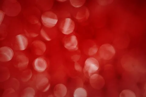 Abstract red background with blurred bokeh for Valentine's day celebration Stock Photos