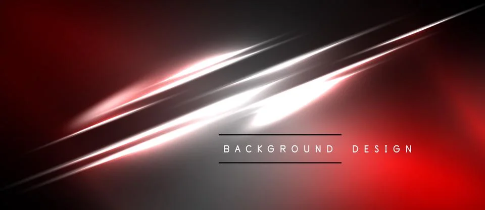 Abstract red background with bright diagonal light streaks. Modern design Illustrazione stock