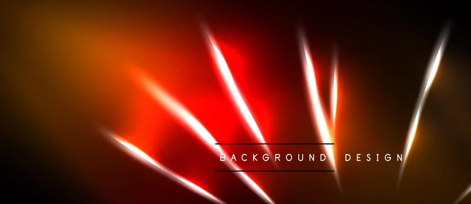 Abstract red background with bright white lines. Gradient effect creates dy.. 스톡 일러스트