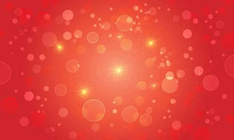Abstract red background with circle bubbles. Stock Illustration