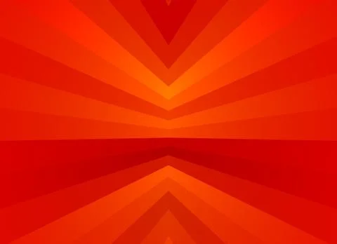 Abstract red background from concentric angular stripes Stock Illustration