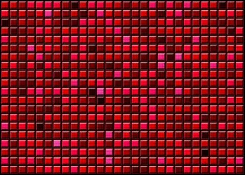 Abstract red background of convex gradient squares Stock Illustration