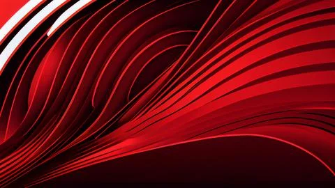 Abstract red background with curved lines. illustration for your design. Stock Illustration