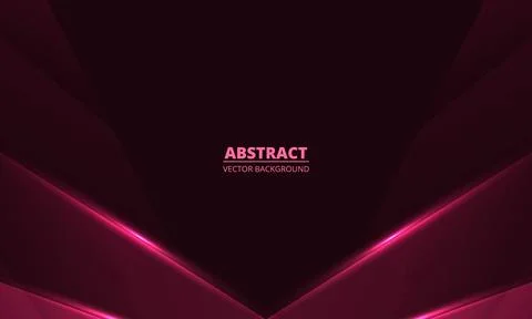 Abstract red background with dynamic glowing arrows and lines. Stock Illustration