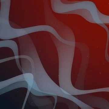 Abstract Red Background with Ethereal White Smoke Waves and Subtle Particle Illustrazione stock