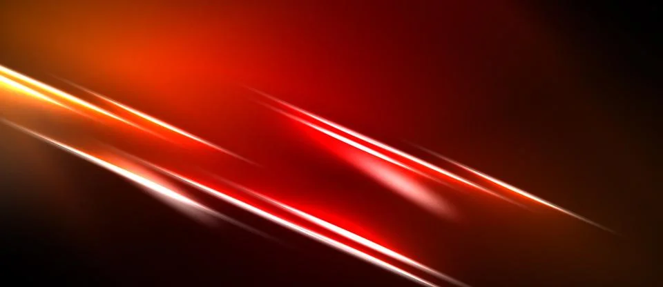 Abstract red background features bright diagonal lines. Dramatic lighting Illustrazione stock