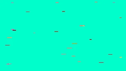 Abstract Red Background with Floating Bubbles and Geometric Confetti Shapes Stock Footage 333106405